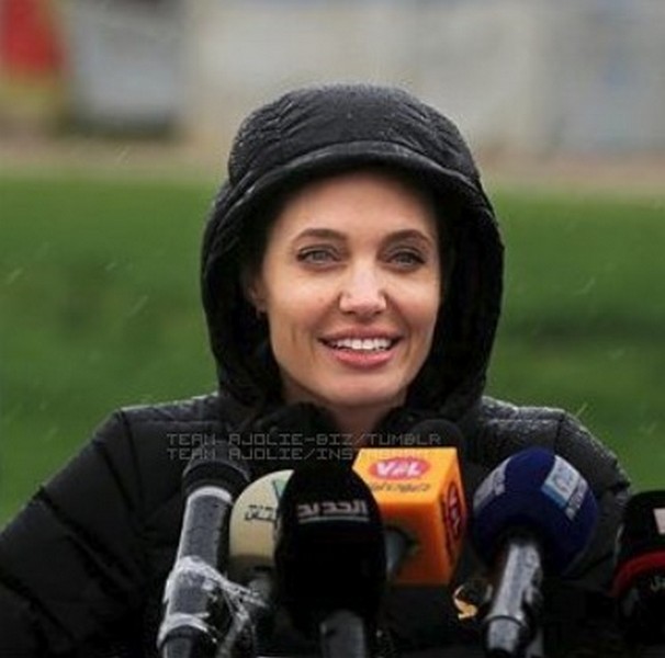 Angelina Jolie in Lebanon-Bekaa